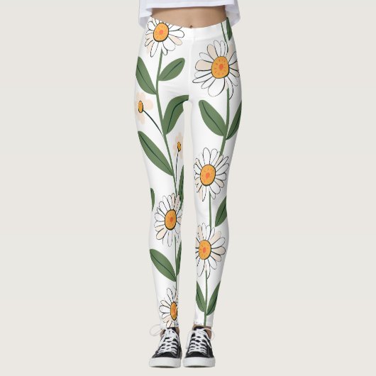 Floral All-Over Print Leggings (Voorkant)