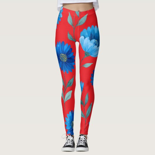 Floral All-Over Print Leggings (Voorkant)