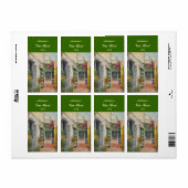 Floral Alley Wijnlabel Etiket (Full Sheet)