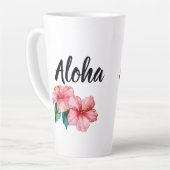 Floral Aloha Coffee Latte Mok (Linkerhoek)