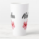 Floral Aloha Coffee Latte Mok (Voorkant)