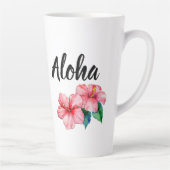 Floral Aloha Coffee Latte Mok (Rechts)