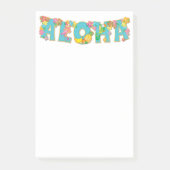 Floral Aloha Typography Post-it® Notes (Voorkant)