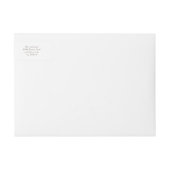 Floral Alphabet BRIGHT return address label (Voorkant)