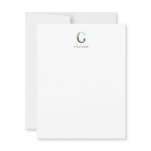 Floral Alphabet - C - Stationery Note Kaart