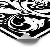 Floral Alphabet Monogram Letter G Poster (Hoek)