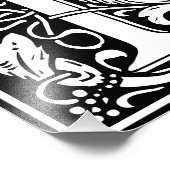 Floral Alphabet Monogram Letter L Foto afdrukken (Hoek)