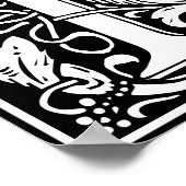 Floral Alphabet Monogram Letter L Poster (Hoek)