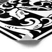 Floral alphabet Monogram Letter S Poster (Hoek)