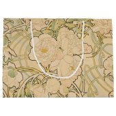  Floral Alphonse Mucha Peonies GalleryHD Large Cadeautasje (Achterkant)