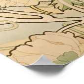  Floral Alphonse Mucha Peonies GalleryHD Poster (Hoek)