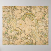  Floral Alphonse Mucha Peonies GalleryHD Poster (Voorkant)