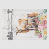 Floral Alpiene Geiten uit Frankrijk Tissuepapier (Voorkant)