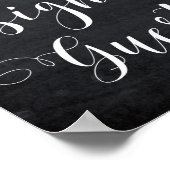 floral alsjeblieft tekenbord voor de bruiloft poster (Hoek)