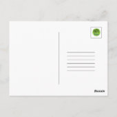 Floral Amazing Blauwgroen Jubileum Card Briefkaart (Achterkant)