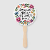Floral Amazing Grace Handwaaier (Voorkant)