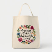 Floral Amazing Grace Tote Bag (Voorkant)