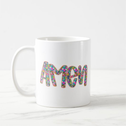 Floral Amen Koffiemok (Links)