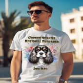 Floral American Cocker Spaniel T-shirt