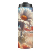 Floral American Flag Dreamscape Thermosbeker (Voorkant)