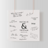 Floral Ampersand Wedding Guest Signing Poster