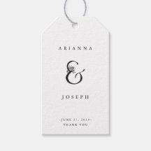 Floral Ampersand | Zwart-wit bruiloft