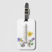 Floral Anatomy - Vertebrae, Hip Bone Bagagelabel (Voorkant (verticaal))