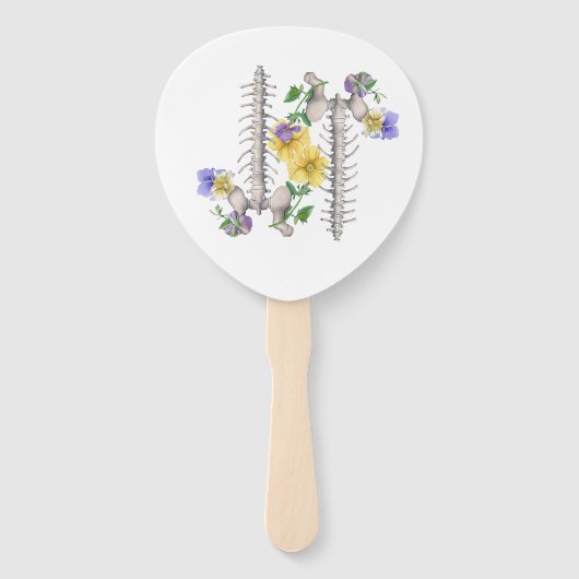 Floral Anatomy - Vertebrae, Hip Bone Handwaaier (Voorkant)