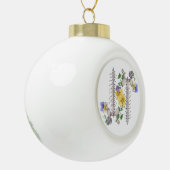 Floral Anatomy - Vertebrae, Hip Bone Keramische Bal Ornament (Links)