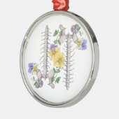 Floral Anatomy - Vertebrae, Hip Bone Metalen Ornament (Links)