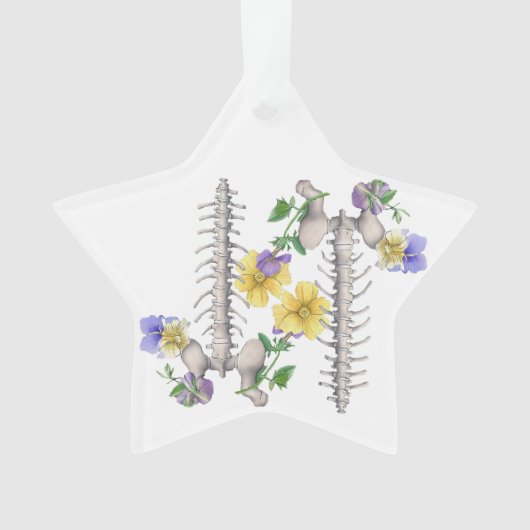 Floral Anatomy - Vertebrae, Hip Bone Ornament (voorkant)