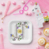 Floral Anatomy - Vertebrae, Hip Bone Papieren Bordje (Feest)