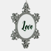 Floral Anatomy - Vertebrae, Hip Bone Tin Sneeuwvlok Ornament (Links)