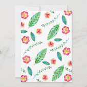 Floral Anchor - Beach Nautical Afstuderen Kaart (Achterkant)