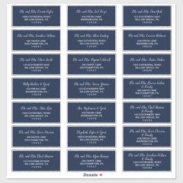 Floral Anchor-coördinaat | GastAdresetiketten Sticker