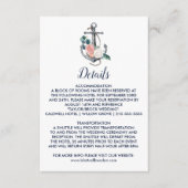 Floral Anchor | Kaart zomerweddenschap (Voorkant)