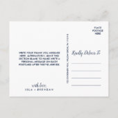 Floral Anchor | Najaar najaar van de marine Briefkaart (Achterkant)