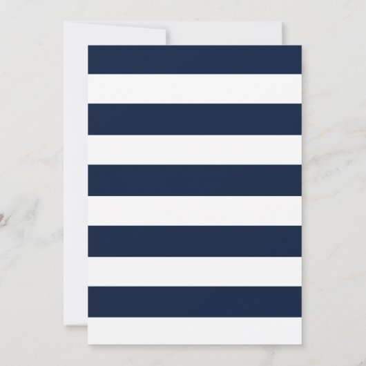 Floral Anchor | Nanajaar Kaart van de bruiloft (Achterkant)