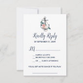 Floral Anchor | Summer Song Request RSVP Card (Voorkant)