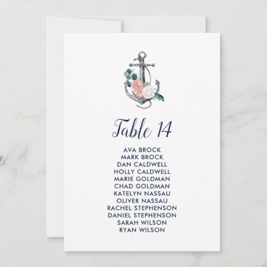 Floral Anchor | Zitgrafiek voor het zomeraantal (Achterkant)