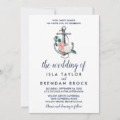 Floral Anchor | Zomer de bruiloft van Kaart (Voorkant)