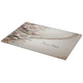 Floral and Pearl Embellishments Cutting Board Snijplank (Hoek)