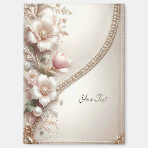Floral and Pearl Embellishments Magnet