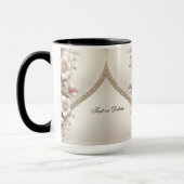 Floral and Pearl Embellishments Mug Mok (Links)