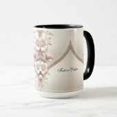 Floral and Pearl Embellishments Mug Mok (Voorkant rechts)