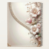 Floral and Pearl Embellishments Planner (Achterkant)