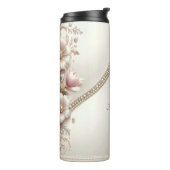 Floral and Pearl Embellishments Thermosbeker (Gedraaid links)