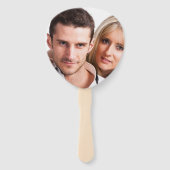 Floral and Photo Wedding Hand Fan Handwaaier (Achterkant)