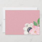 Floral Anemone Bridal Shower Kaart (Achterkant)