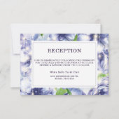 Floral Anemone Paars Weddenschap Kaart (Voorkant)